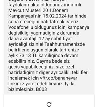 Vodafone Keyfi Fiyat Uygulaması