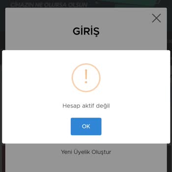 Casinoper Hesap Aktif Değil