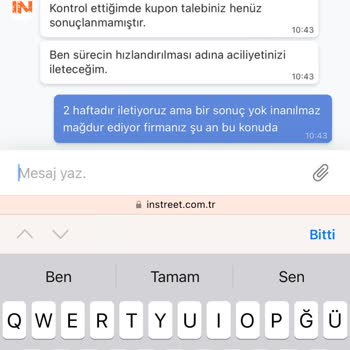 In Street Yanlış Ayakkabı Numarası Gönderildi!