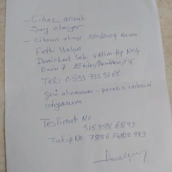 Hepsiburada Kullanıldıktan Sonra Arızalı Diye İade Edilmiş Ürün Gönderildi.