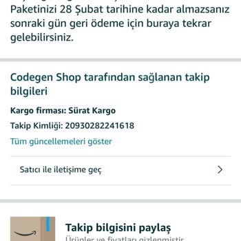 Amazon Satış Sonrası Duyarsızlığı