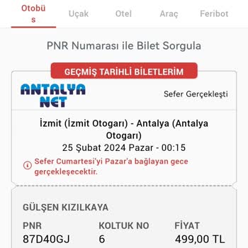 Obilet Antalya Seyahati Bilet İptali Ve Müşteri Hizmetleri Sorunu