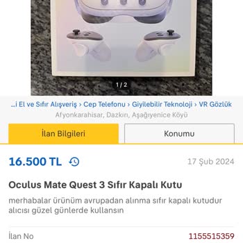 Sahibinden Hesabımdan Bir Başkası İlan Vermiş