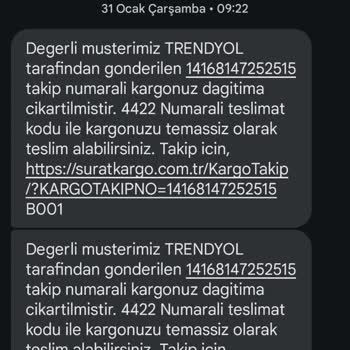 Sürat Kargo İade Ettiğim Kargo Kayboldu