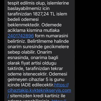 TCL Markası Ve KVK Servis Cihazın Değişimini Kabul Etmiyor