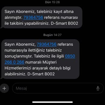 DSmart Hizmet Sunmuyor İnternet Yok Teknik Destek Yok