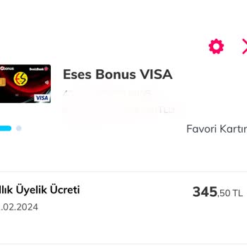 Denizbank Yıllık Kart Ücreti