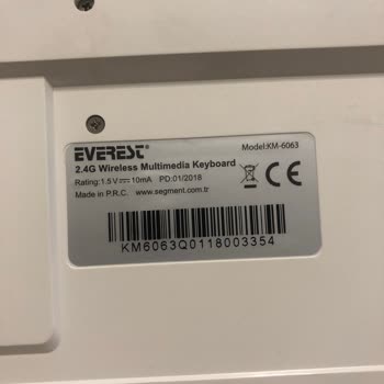 Everest Km-6063 Klavye USB Girişi Kayıp