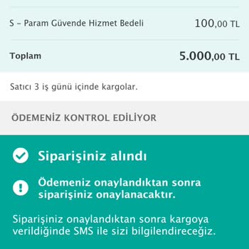 Sahibinden Paramı Geri İstiyorum İade Edilmesini İstiyorum.