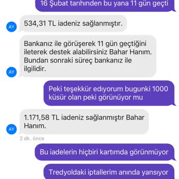 Getir Ücretimi İade Edin