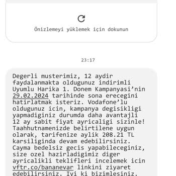 Vodafone: Tarifeniz Bitiyor, Aceleyle Bize Para Verin!