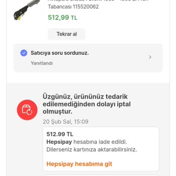 Hepsiburada.com Siparişlerimi Göndermiyor