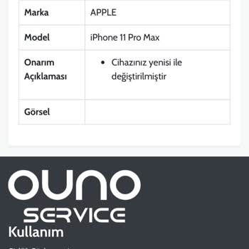 Vodafone Yanımda, Yurtiçi Kargo, Ouno Servis, Telefonu Kaybetti