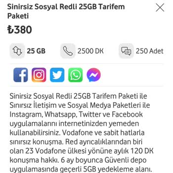 Vodafone Faturalı Tarife Zammı