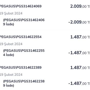 Pegasus Bilet Değişikliğinde Ücret Alınıp İşlem Yapılmıyor