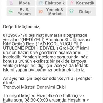 Trendyol Para İademi Yapmıyor