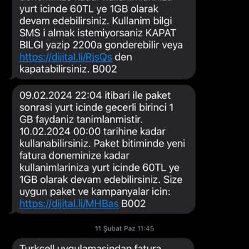 Turkcell Talep Dışı Paket Tanımlama