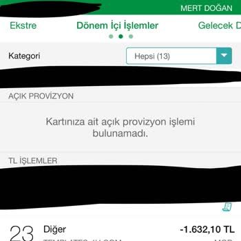 Garanti BBVA Kredi Kartımdan Haberim Olmadan Para Çekildi!