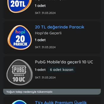 Kazandırio Uc Stok Tükenmesi Sorunu