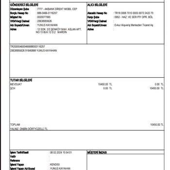 EV-KUR Yapılan Ödemeyi Sisteme Yansıtmaması