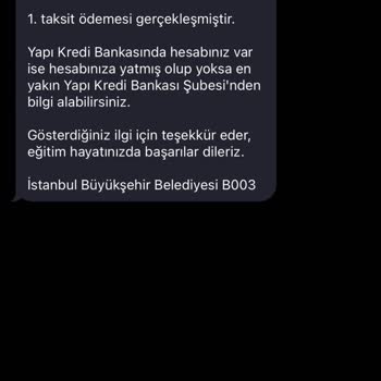 İbb Burs 2. Taksit