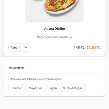 Trendyol Yemek Yine Şaşırtmadı Maalesef