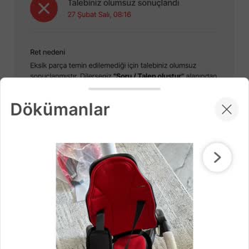 Hepsiburada Ebebek Ürün Parçası Eksik Yardımcı Olunmuyor