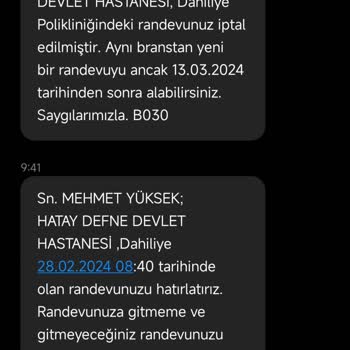 MHRS (Merkezi Hekim Randevu Sistemi) Randevuya Gittiğine Rağmen Gitmediğim Gözüküyor