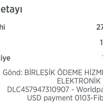 Fiba Bank Ve United Payment Aracılığı İle Hesabıma Para Gelmesi.