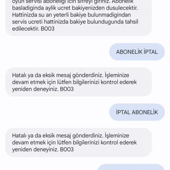 Vodafone Abonelik İptali İstiyorum