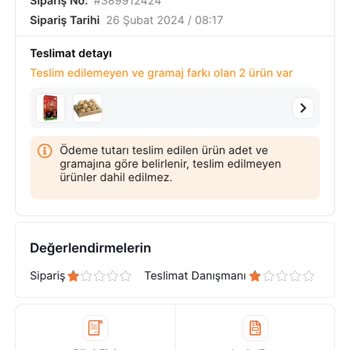 Migros Sanal Market Eksik Kötü Ürün Ve Temsilcinin Cevap Vermemesi