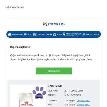 Çiçek Sepeti 20 Gündür Yanlış Gönderdiği Ürünün Parasını İade Etmiyor