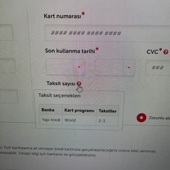 THY-Yapı Kredi World Taksit Yanıltmacası