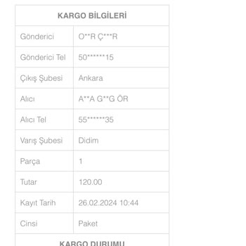 Pamukkale Kargo Fazla Fiyat Alınması