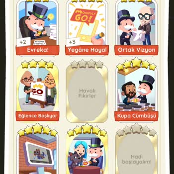 Monopoly GO Albümündeki Gold Kartlar
