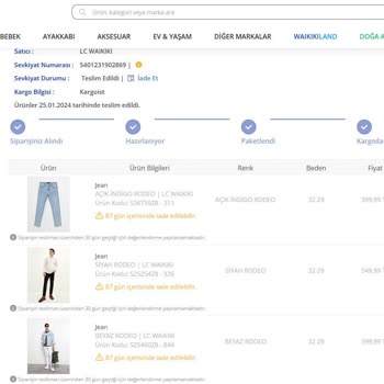 LCW Kalıp Hatalı Ürünlerde Mağduriyet Oluşturuyor.