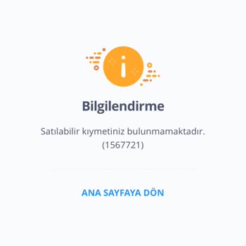 İş Bankası Satılabilir Kıymetiniz Bulunamadı