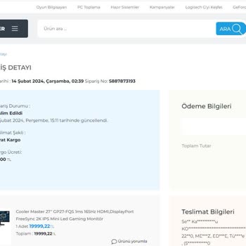 Sinerji Bilgisayar Hesabıma Yatırılmayan İade Tutarım