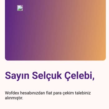 Wofdex Para Çekimi Başarılı Olmasına Rağmen, Para Hesabıma Yatmıyor.