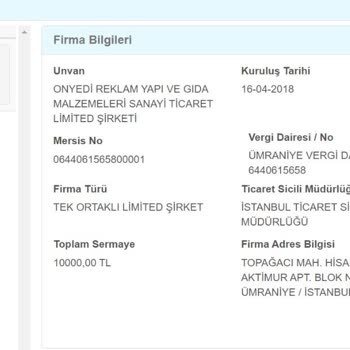 Onyedi Reklam Yapı Ve Gıda Malzemeleri Ön Ödemeli Profil Demirleri Teslim Edilmedi