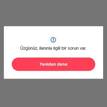 Letgo Ürün İlanı Almıyor. Hata Veriyor