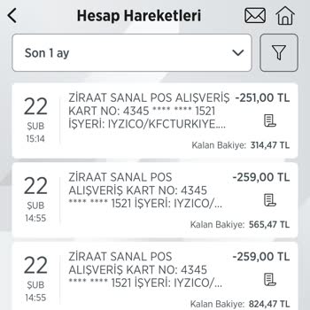 KFC 2 Kez Hesabımdan Ücret Çekti Ve Sipariş İptal Edilmedi