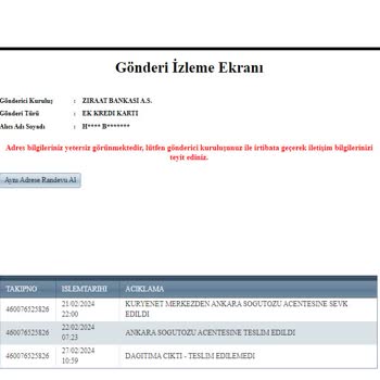 Kuryenet Kartımı Teslim Etmiyor
