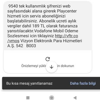 Playcenter İzinsiz Abonelik Faturama Ek Para Yansıtıldı.