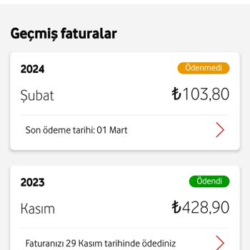 Yine Vodafone Fatura Aldatmacası