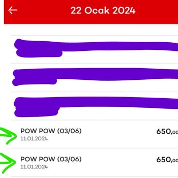 Pow.com.tr Pow! Kredi Kartımdan Taksitleri İkişer Kez Tahsil Ediyor