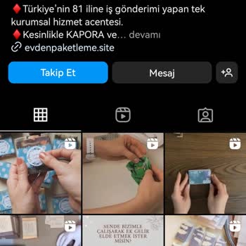 Evden Paketleme Acentesi Instagram