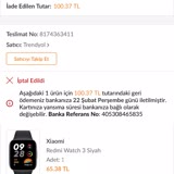 Trendyol'da Üç Kez İptal Edilen Xiaomi Watch 3 Satışı Mağduriyeti