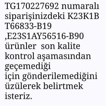 Tergan Mağazadan Satın Aldığım Ürünlerin Bir Türlü Gönderilememesi