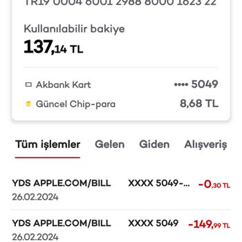 Akbank Hesabımdan Bilgim Dışında Çekilen Para Hakkında Şikayettir